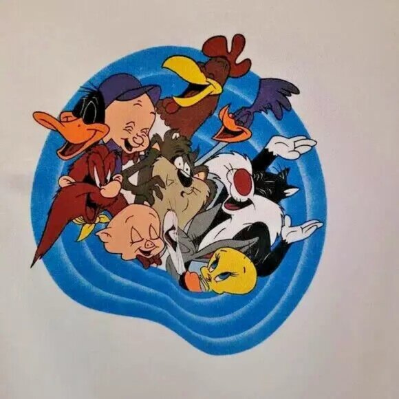 Vintage ACME Looney Tunes Sweatshirt with All The Gang!  Unisex Size Large - Picture 2 of 12